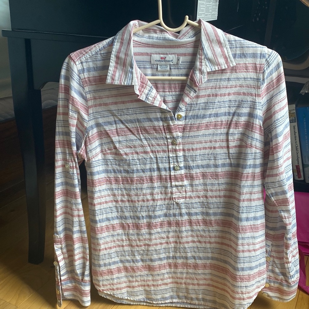 Vineyard Vines long sleeve quarter button up
